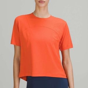 NEW Lululemon Tough Training Crewneck T-Shirt Warm Coral